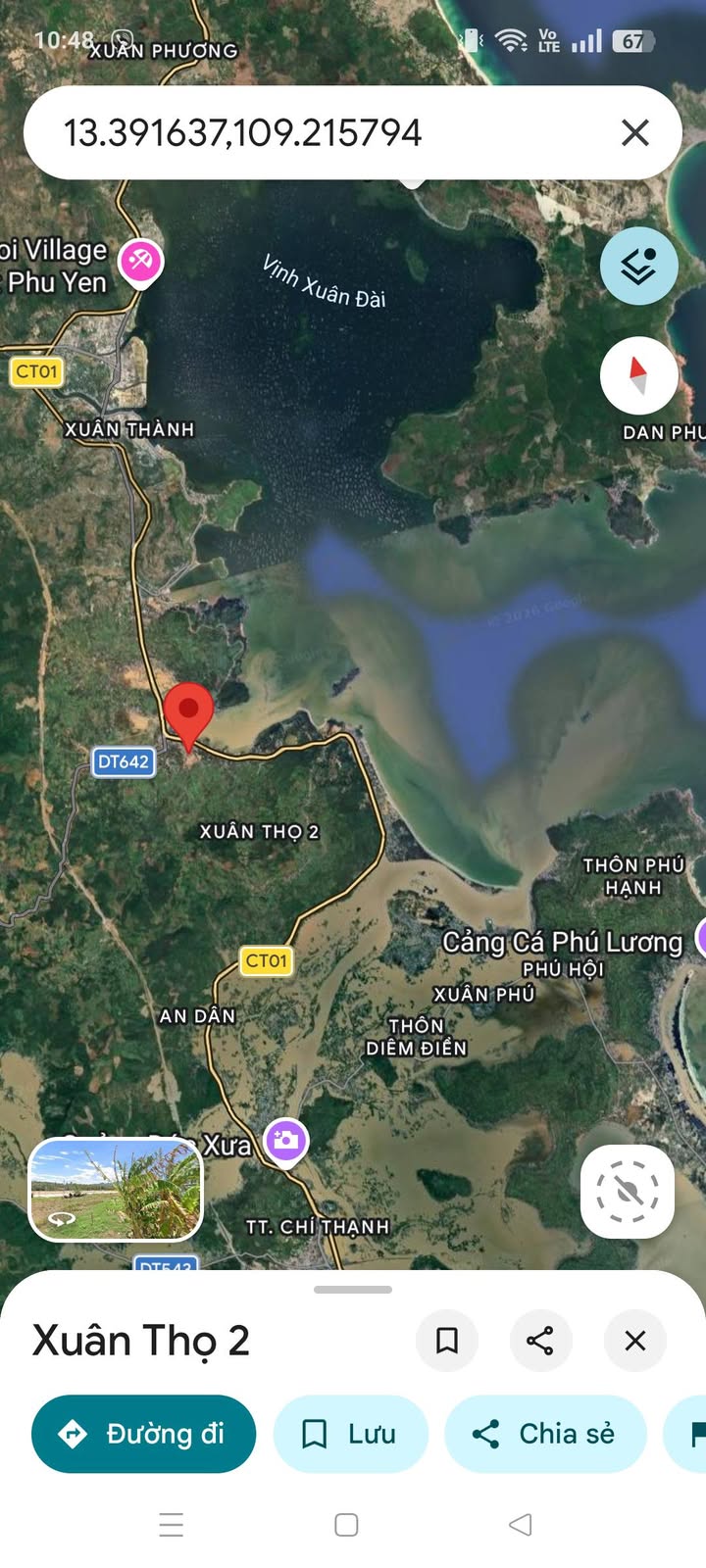 Đất nền Xuân Đài Phú Yên 108m² 500 triệu - Sổ đỏ