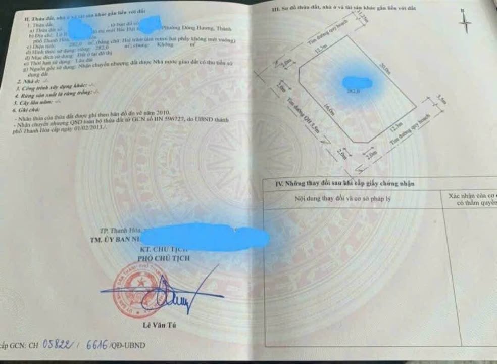 Đất nền Đông Hương 282m² 2-2.9 tỷ - Sổ đỏ chính chủ