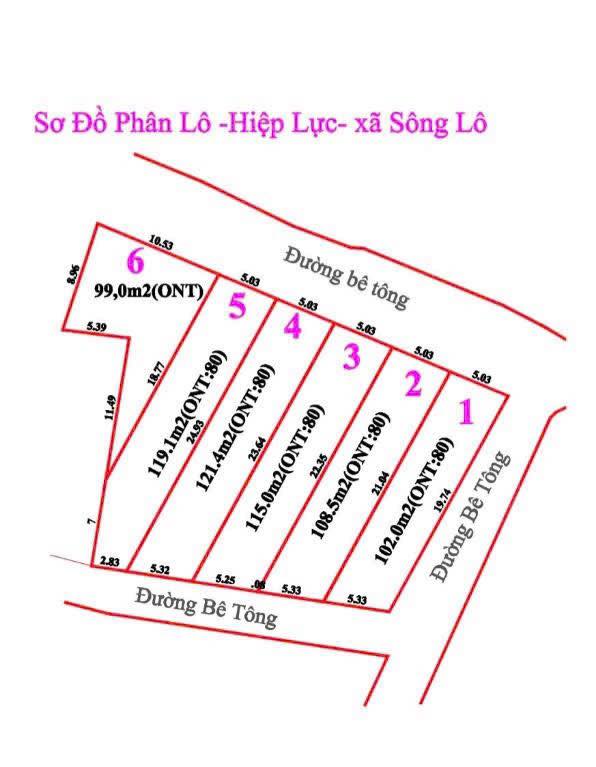 Đất nền KCN Sông Lô, Tam Dương 665m² - Tiềm năng tăng giá vượt trội!