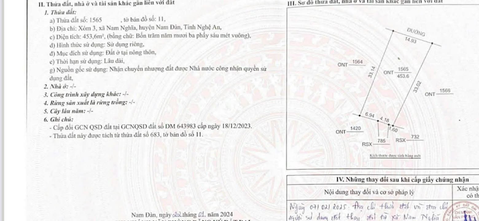 Đất nền Nam Dong 490m² Đắk Nông - Đất thổ cư 100%