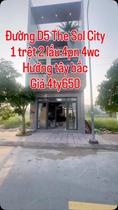 Nhà phố The Sol City Long An 75m² - Sổ hồng sẵn, vào ở ngay!