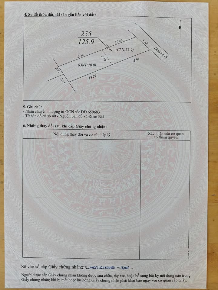 Đất nền CCN Đoan Bái, Việt Yên - 125m² - Sổ đỏ sẵn sàng
