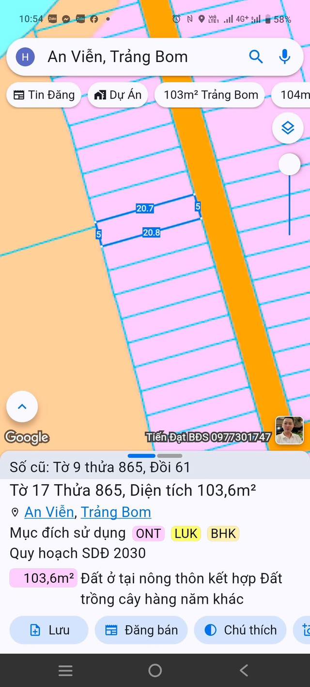 Đất nền Xã Đồi Trảng Bom 100m² giá 700 triệu - Sổ đỏ chính chủ!