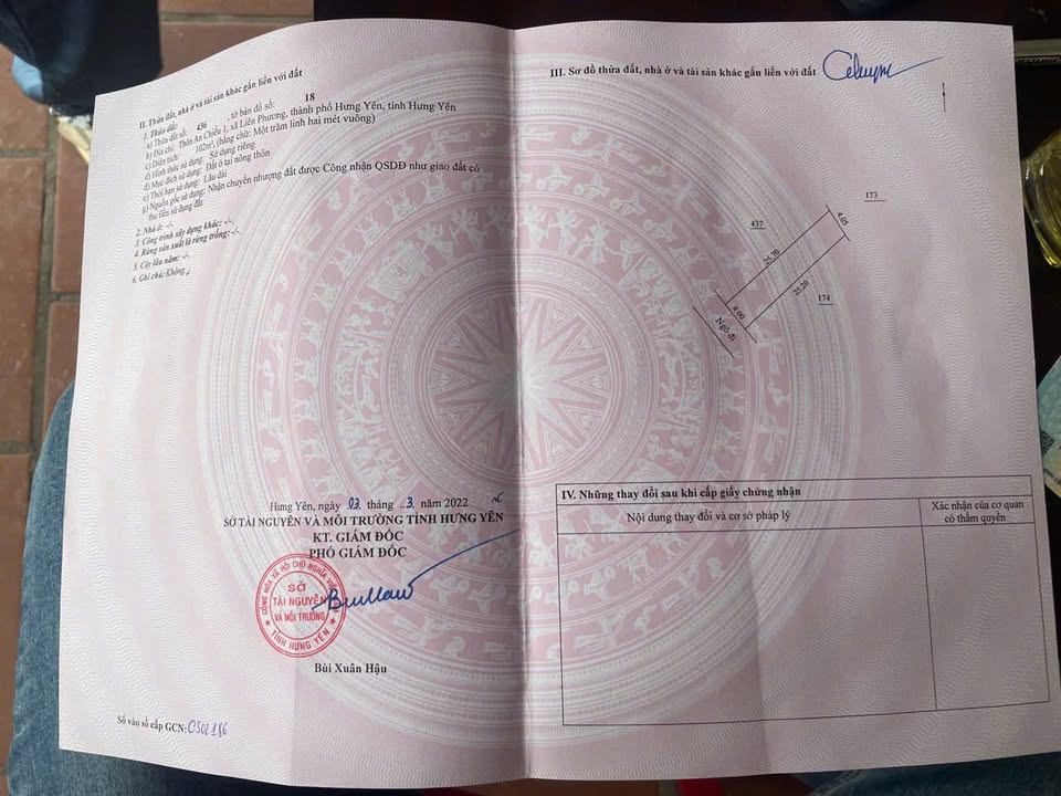 Đất nền Phường Hiến Nam 102m² - Sổ đỏ chính chủ, tiềm năng tăng giá!