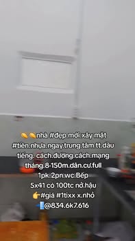 Nhà Riêng Thị trấn Dầu Tiếng 164m² - Sẵn sàng ở ngay!