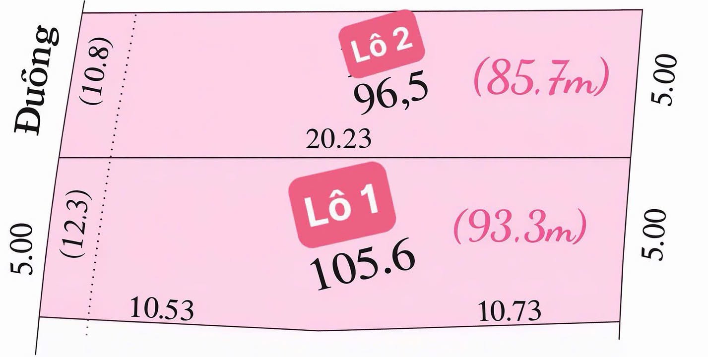 Đất nền Diên Phước, Diên Khánh từ 96.5m² - Sổ đỏ, ô tô vào tận nơi!
