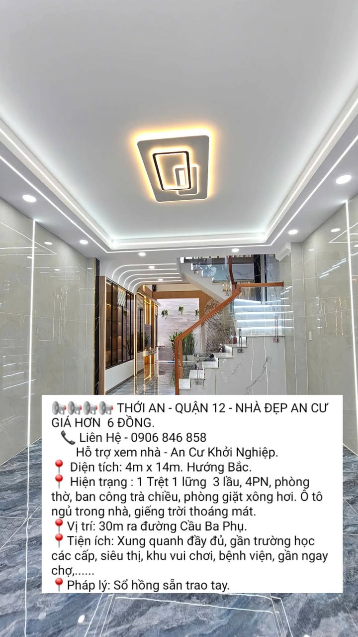 Nhà riêng Thới An, Q12 56m² - Ô tô vào tận nhà!