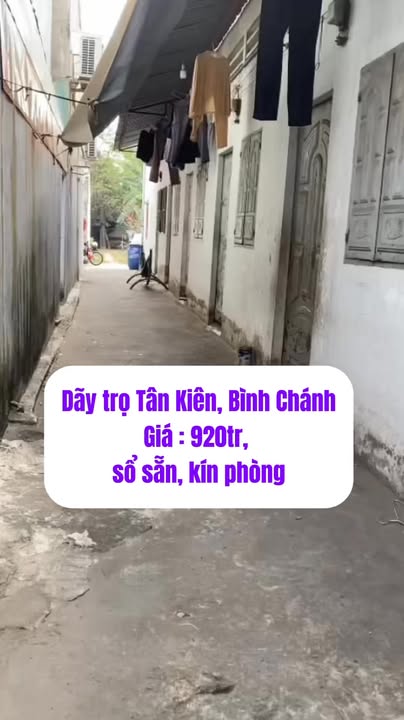 Dãy trọ Bình Chánh 190m² giá 900 triệu - Dòng tiền ổn định!