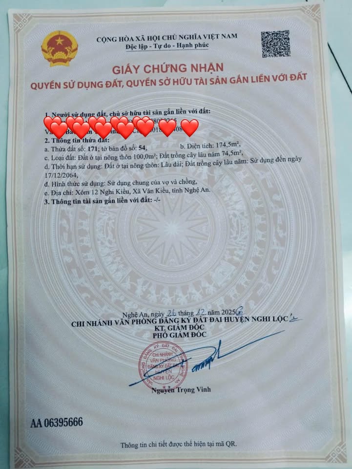 Đất Nền Nam Đàn 175m² - Giá Tốt Nhất Khu Vực Chỉ Từ 6xx Triệu