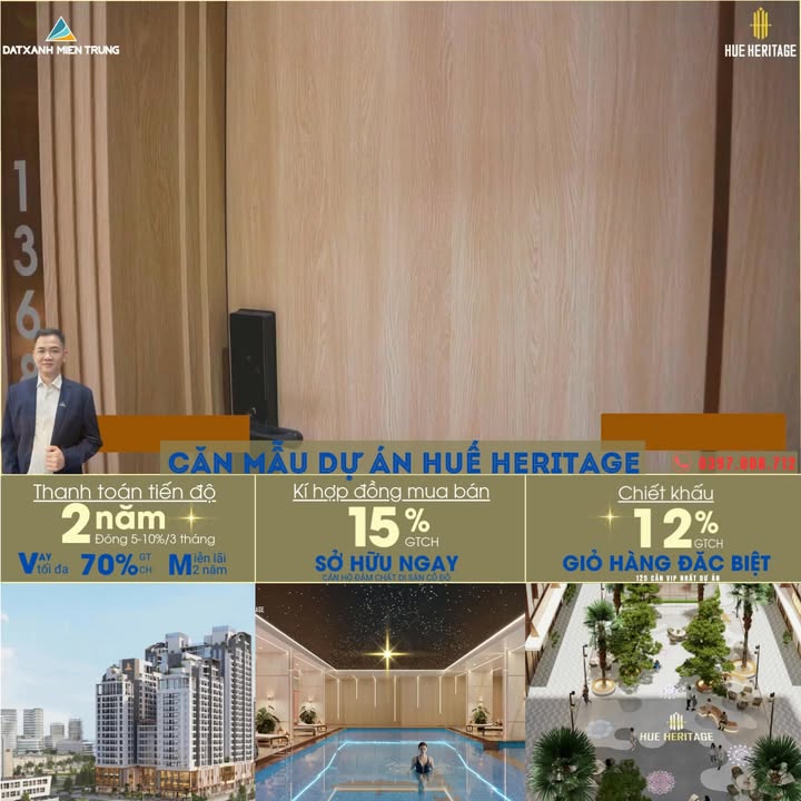 Căn hộ Huế Heritage Đống Đa 55-278m² - Full nội thất