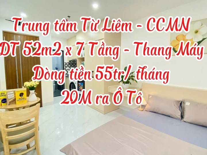 CCMN 7 Tầng Vân Canh Hoài Đức 15 tỷ - Dòng tiền 55 triệu/tháng!