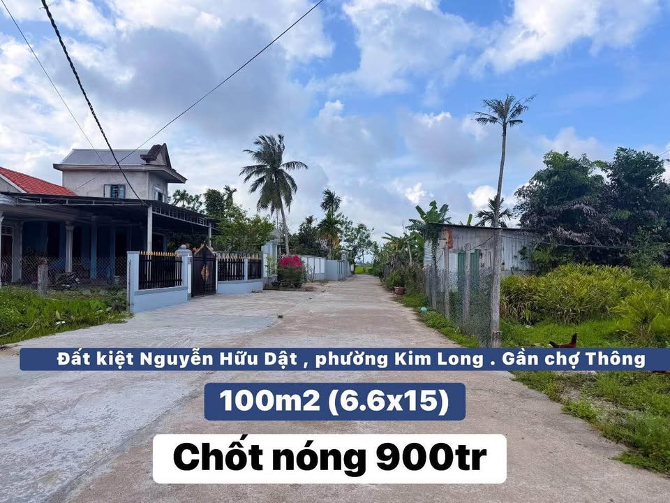 Đất Kiệt Nguyễn Hữu Dật, Huế - 100m² Sổ Đỏ Sẵn Sàng - 900 Triệu