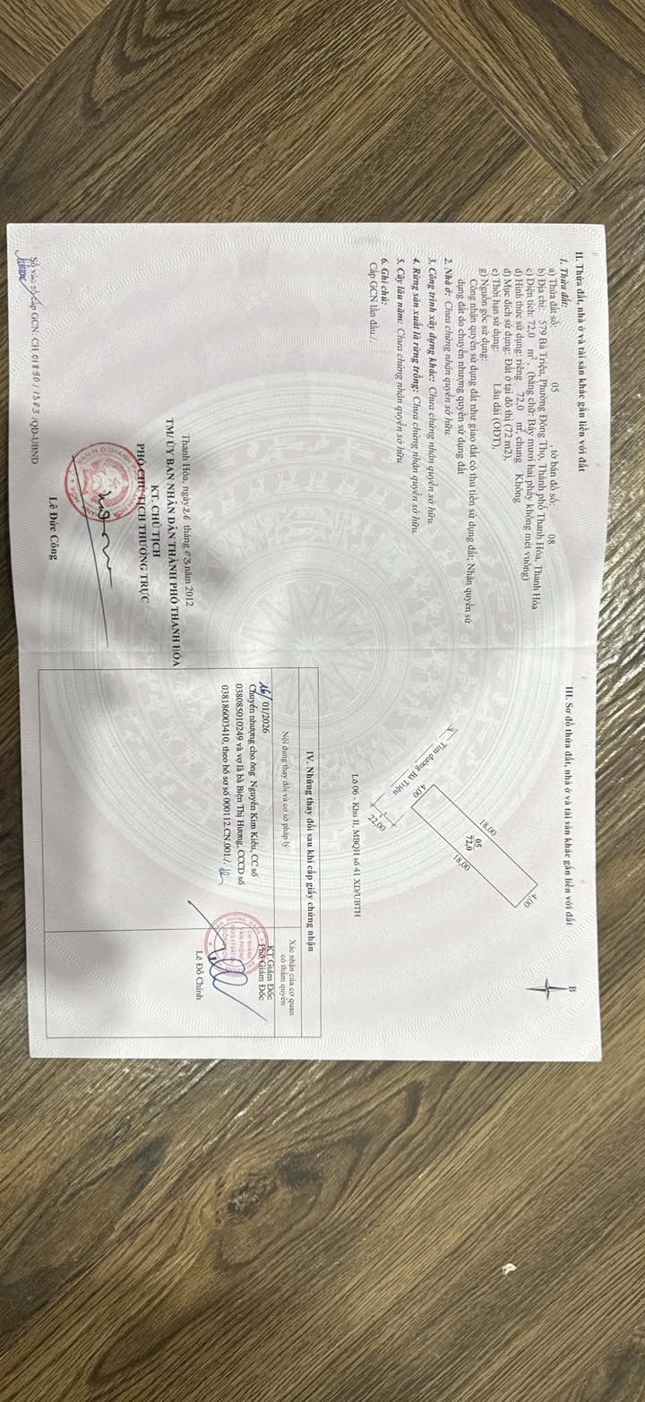 Nhà Mặt Tiền Kinh Doanh Đường Bà Triệu, TP Thanh Hóa - 72m², 8 Tỷ, Dòng Tiền 9 Triệu/Tháng