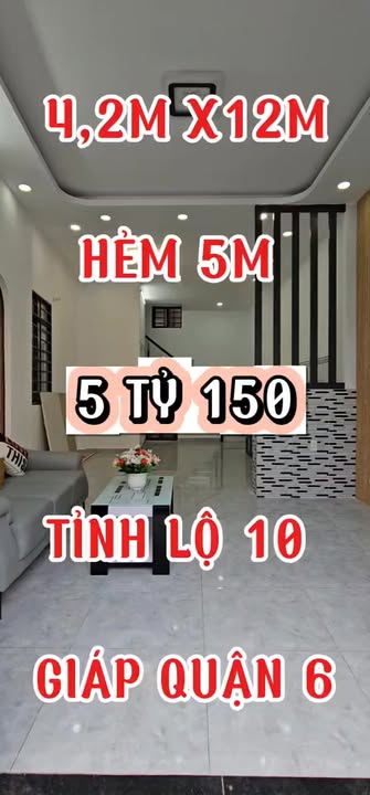 Nhà 50m² Nở Hậu Tỉnh Lộ 10, Bình Tân - 5.15 Tỷ, Gần Aeon Mall