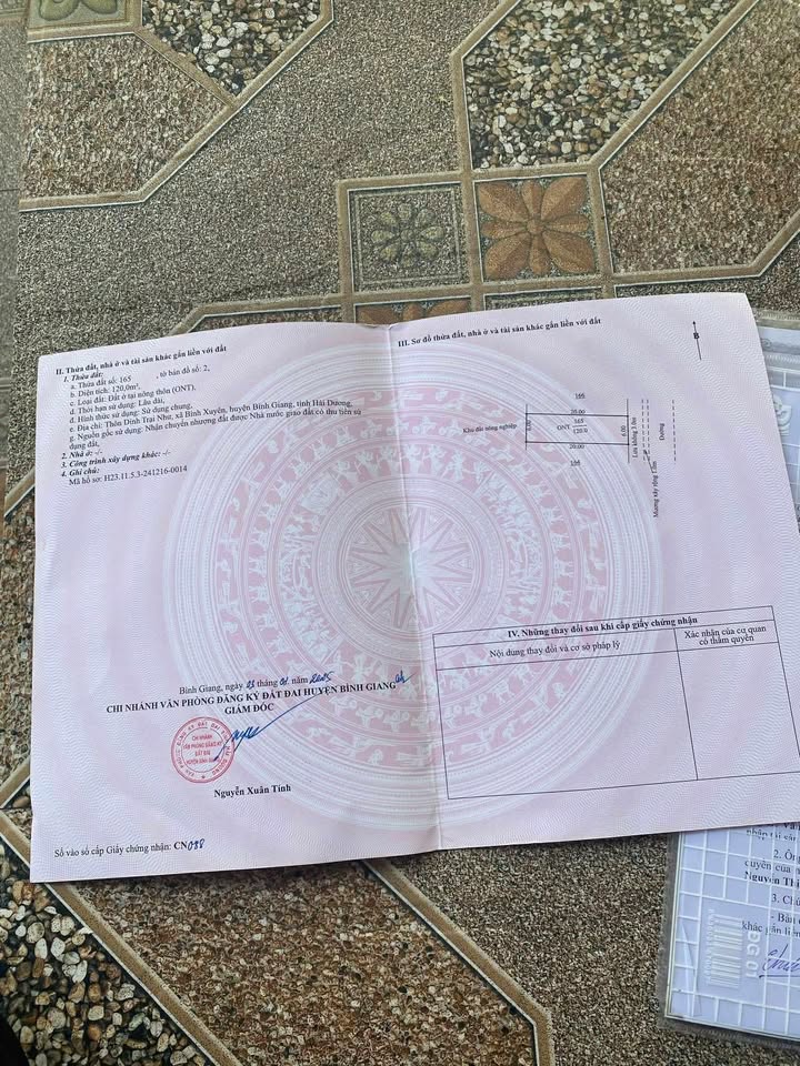 Đất thổ cư Xã Bình Xuyên 120m² giá đầu tư – Sổ đỏ chính chủ, xây dựng tự do