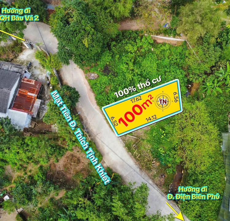 Đất Mặt Tiền Thích Tịnh Khiết Huế - 100m² Giá 2.5 Tỷ - Đầu Tư Sinh Lời