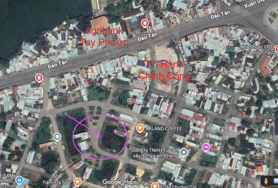 Bán 2 Nền Đất 100m² Liền Kề Trung Tâm Hành Chính Tuy Phước, Bình Định - Giá 1.5 Tỷ