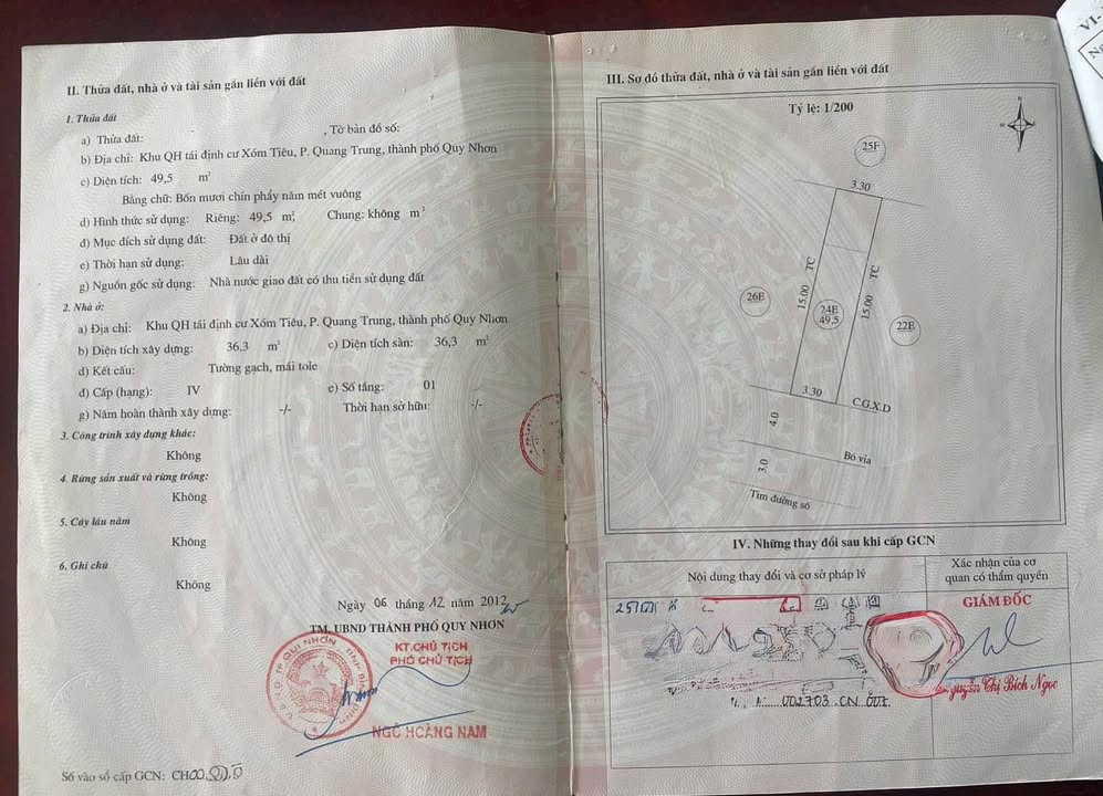 Nhà Mặt Tiền P. Quang Trung, Quy Nhơn 49.5m² - Vị Trí Đắc Địa!