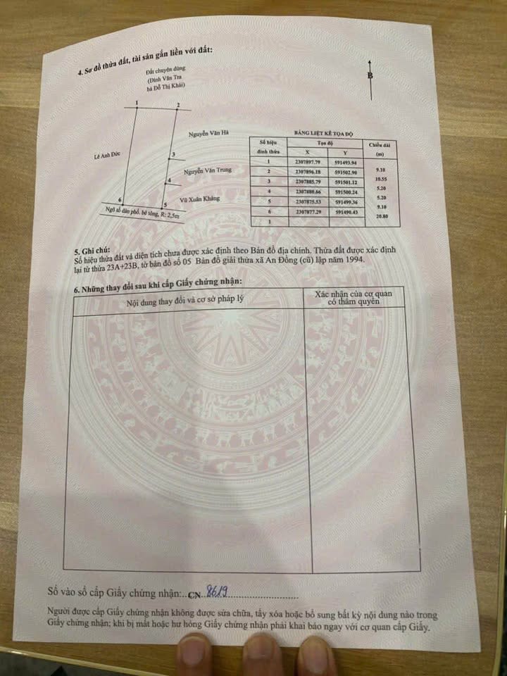 Đất nền Vân Tra An Đồng, Hải Phòng 189.9m² - Sổ đỏ chính chủ