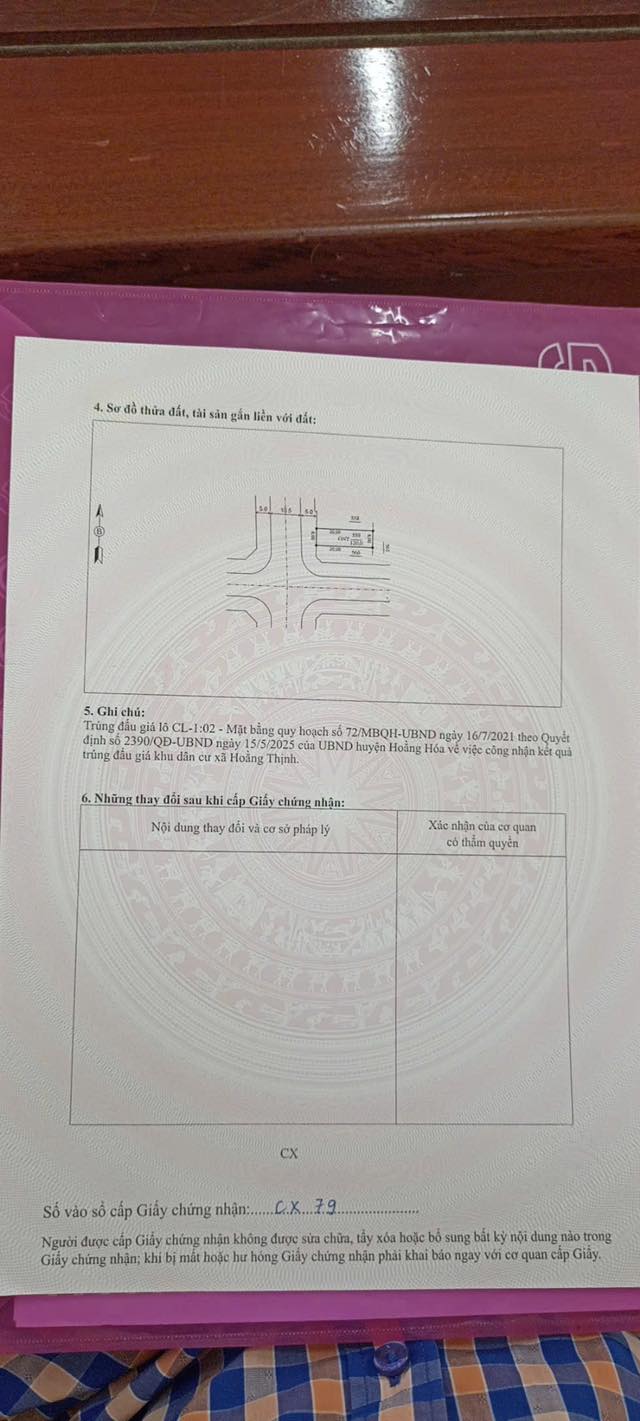 Đất nền Hoằng Lộc Hoằng Hóa 120m² giá 2 tỷ - Sổ đỏ chính chủ