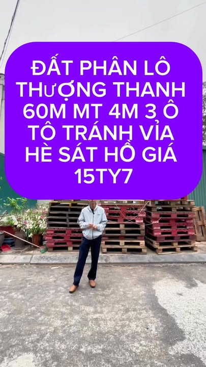 Đất nền Thượng Thanh, Long Biên 60m² - Sát hồ, đường ô tô tránh