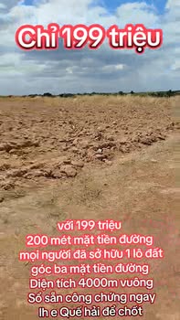 Đất nền Ea Súp 4000m² 199 triệu - Sổ đỏ công chứng ngay!