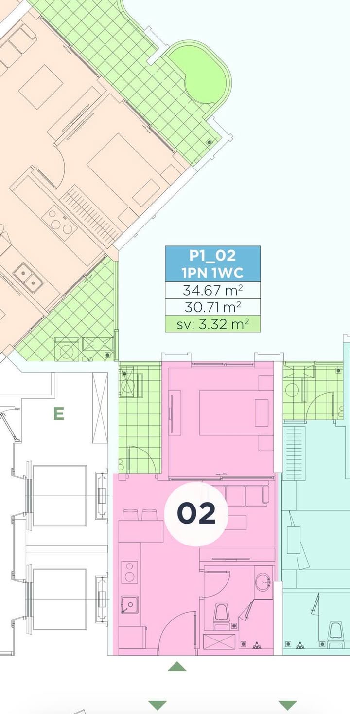 Chung cư P1 Vinh - Căn hộ 34m² 1.75 tỷ - Sẵn sàng vào ở ngay!