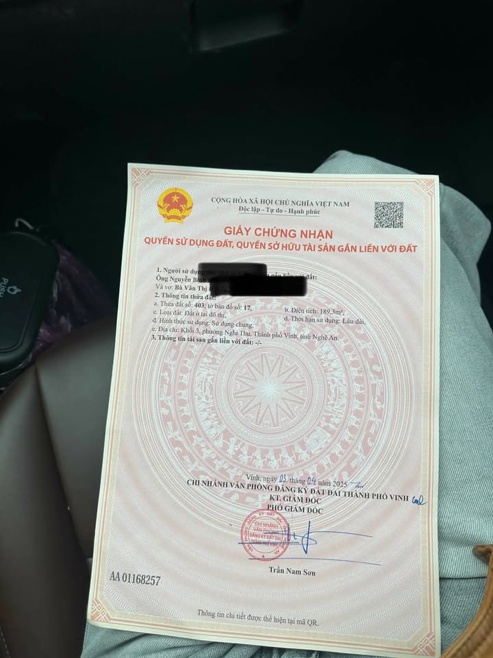 Đất Đô Thị Nghi Hòa, Cửa Lò 189.3m² - Sổ Đỏ Sẵn Sàng