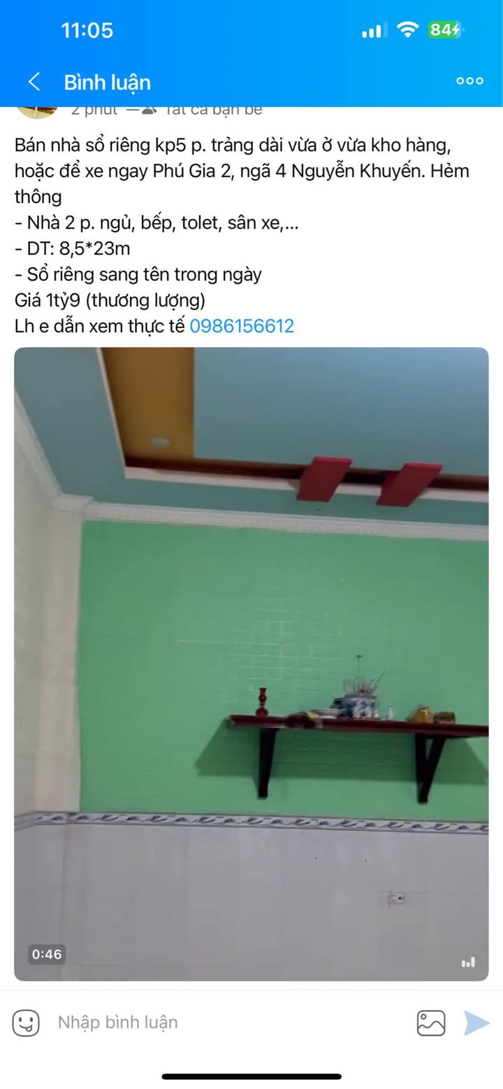 Nhà Phú Gia 2 Trảng Dài 196m² 1.9 tỷ - Sẵn sàng ở ngay