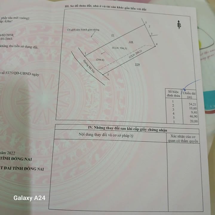 Đất Mã Voi Xuân Lộc 1002m² 220 triệu/m - Sổ đỏ chính chủ