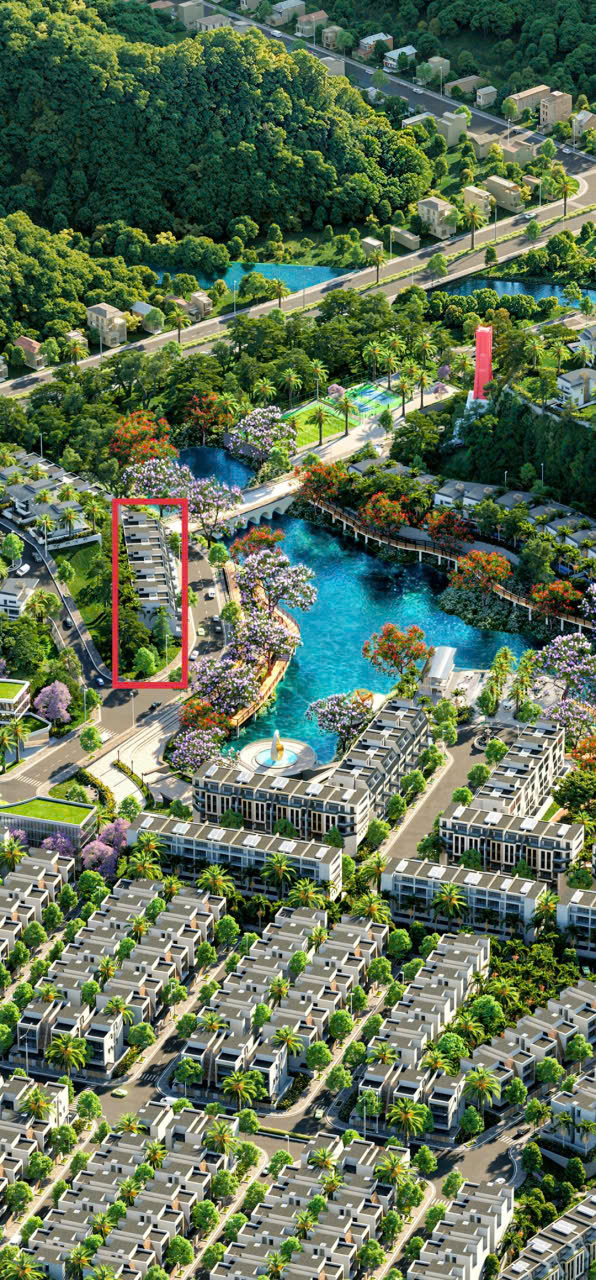 Townhouse Evergreen Estate Lạng Sơn 126m² giá 1 tỷ - Vị trí đắc địa