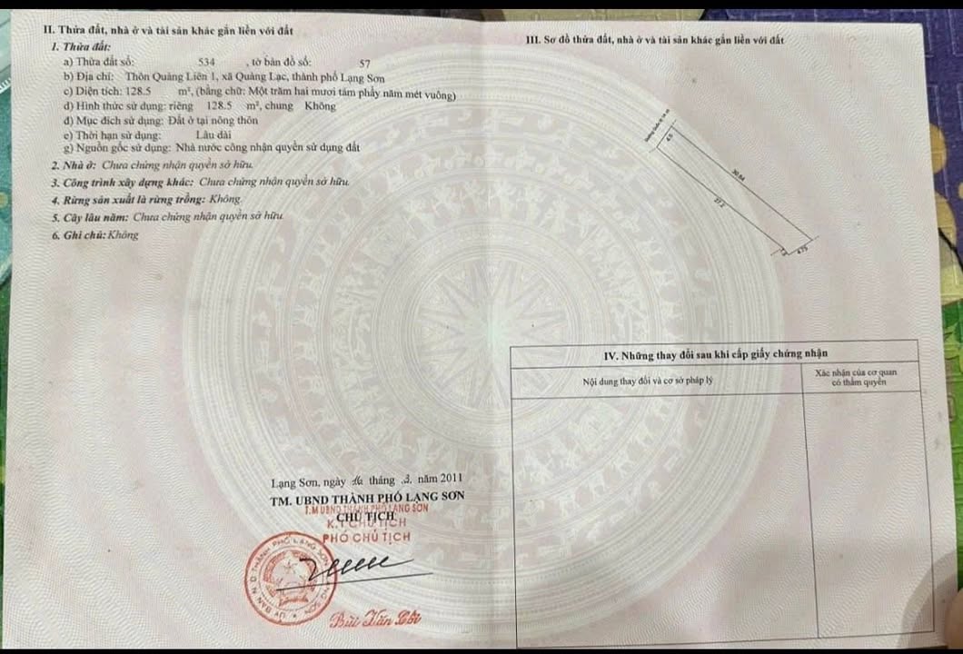 Đất Tặng Nhà Mặt Tiền Trần Quang Khải, Lạng Sơn - 128m² Sổ Đỏ