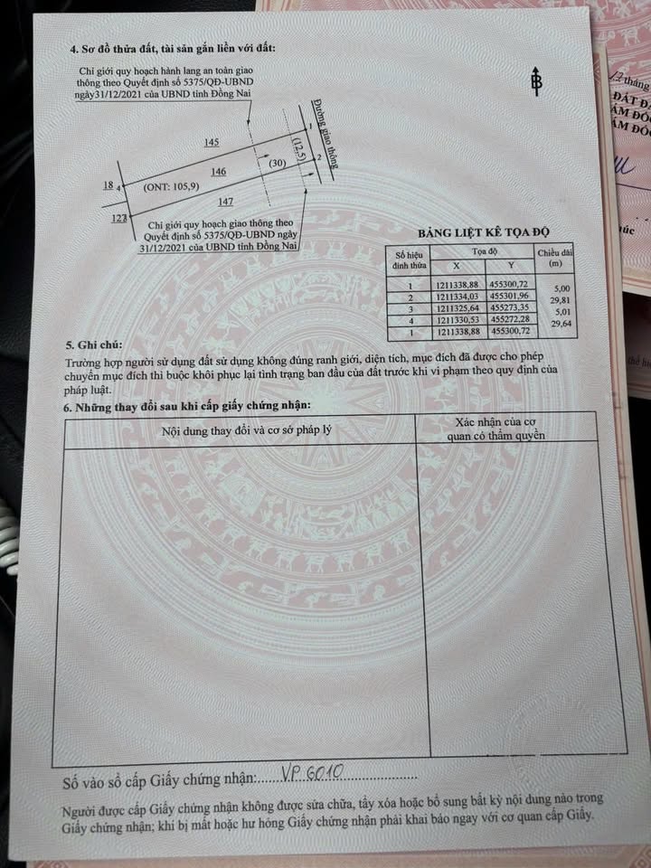 Đất thổ cư Xuân Thọ, Đồng Nai - 145m² - Sổ sẵn, Giá cắt lỗ 580 triệu