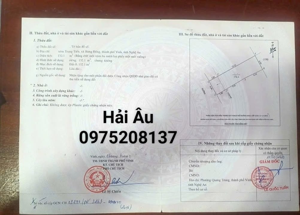 Đất nền Trường Tộ Vinh 132m² - Tiềm năng tăng giá!