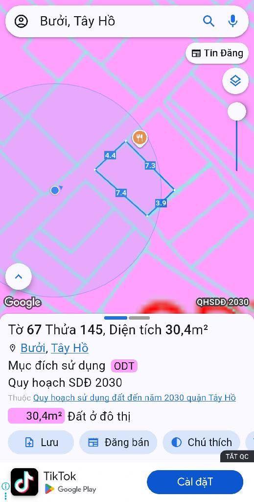 Đất Lô Góc Thụy Khuê 29m² - Ô Tô Gần - Giá 5.7 Tỷ