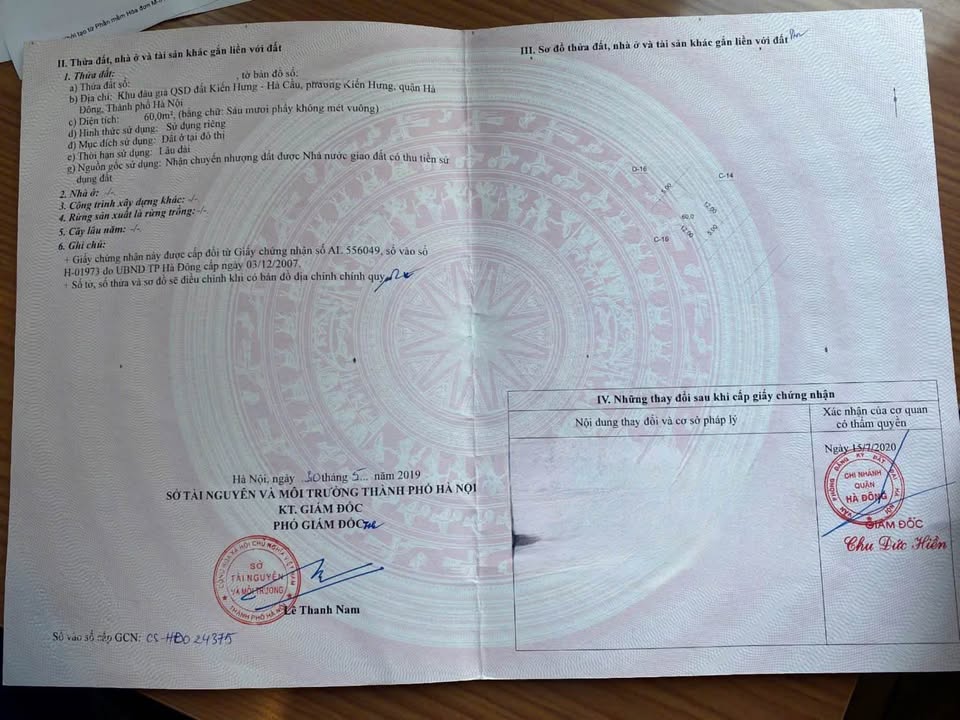 Đất nền Kiến Hưng, Hà Đông 60m² giá 14 tỷ - Tiềm năng tăng giá vượt trội!