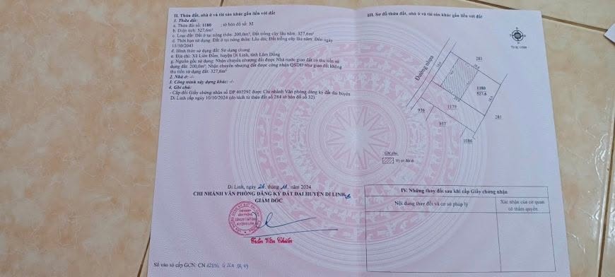 Đất nền Liên Đầm Di Linh 540m² giá 3.3 tỷ - Sổ đỏ chính chủ