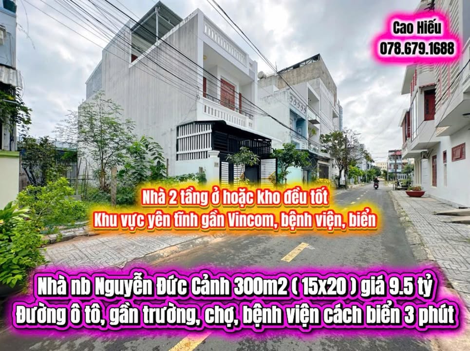 Nhà riêng Tuy Hòa 300m² giá 9.5 tỷ - Sổ hồng sẵn, ô tô vào tận nhà!
