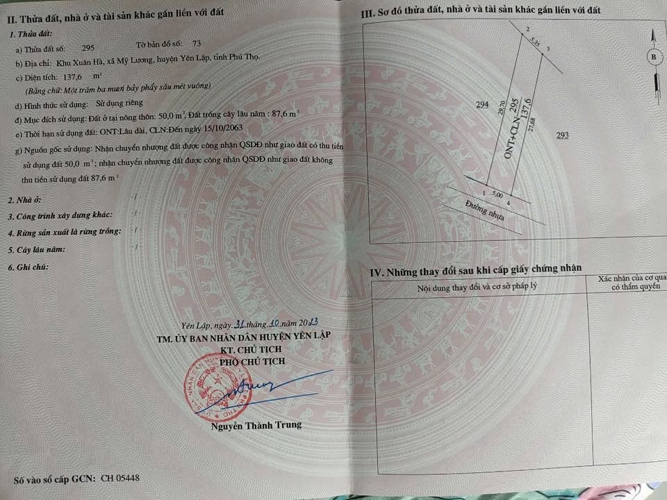 Đất Nền Yên Lập, Phú Thọ - 137m² - 399 Triệu - Sẵn Sàng Kinh Doanh