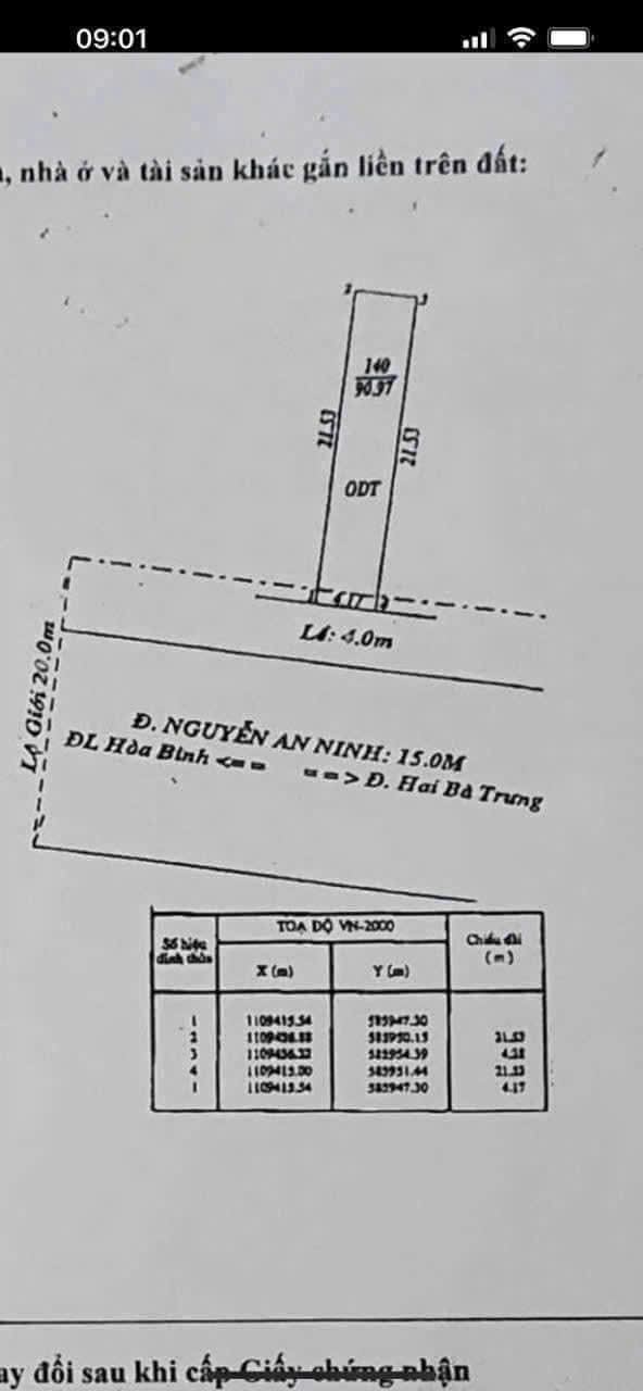 Khach san Nguyen An Ninh Tan An 91m2 18 ty - San sang hoat dong