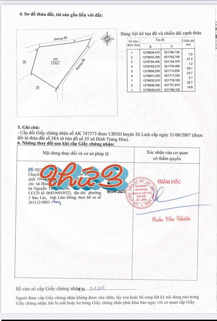 Đất nền Hòa Ninh Di Linh 1.333m² 1.068 tỷ - Đường to ô tô