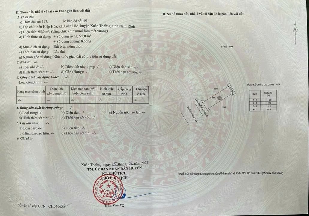 Đất Xuân Hoà Nam Định 95m² thỏa thuận - Hạ tầng hoàn thiện