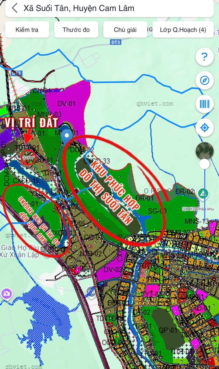 Đất thổ cư Cam Tân Cam Lâm Khánh Hòa 323m² 2 tỷ - Sổ đỏ chính chủ