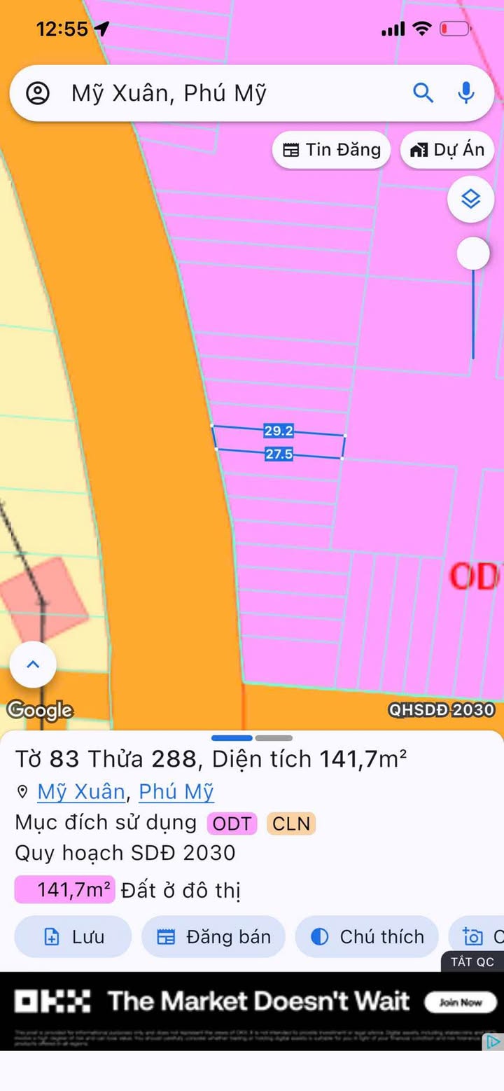 Đất nền Phường Mỹ Xuân 145m² 4.8 tỷ - Vị trí đẹp