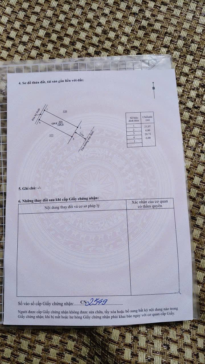 Đất nền Vân Trường Tiền Hải 125m² 1.3 tỷ - Sổ đỏ chính chủ
