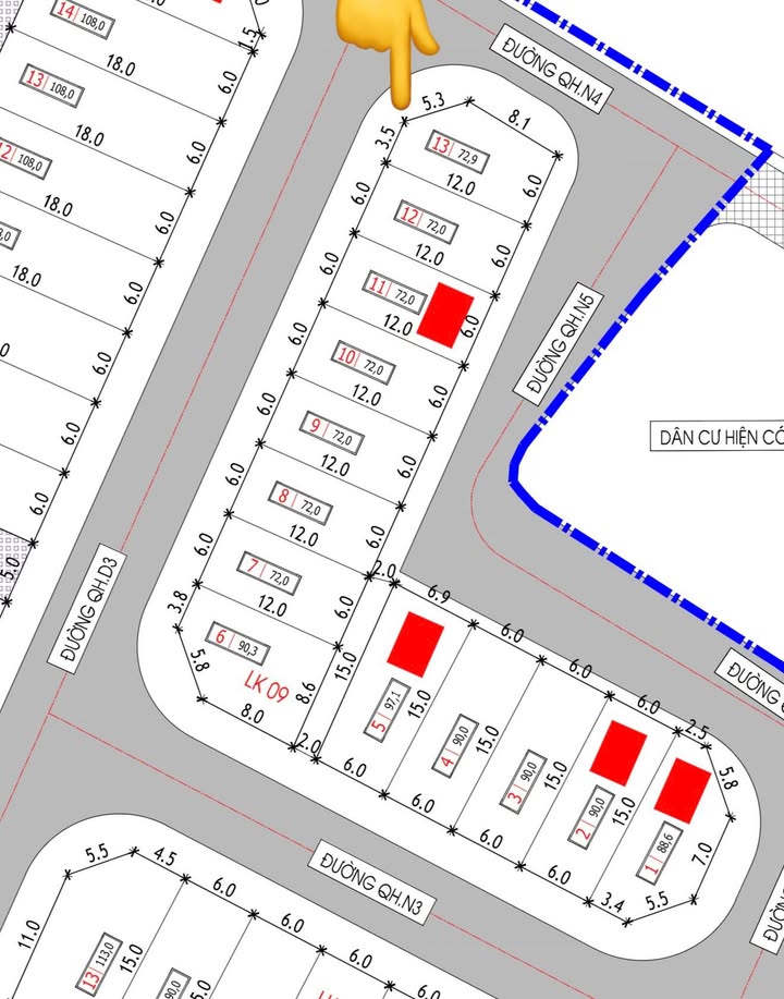 Đất nền Đồng Kênh 73m² 2 tỷ - Đường ô tô vào tận