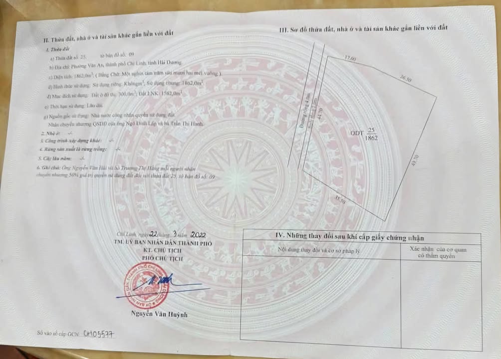 Đất nghỉ dưỡng Chu Văn An Chí Linh 1862m² - Tiềm năng tăng giá