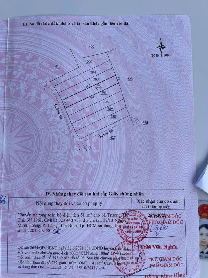 Đất Nam Ban 511m² 1.2 tỷ - Sổ đỏ chính chủ