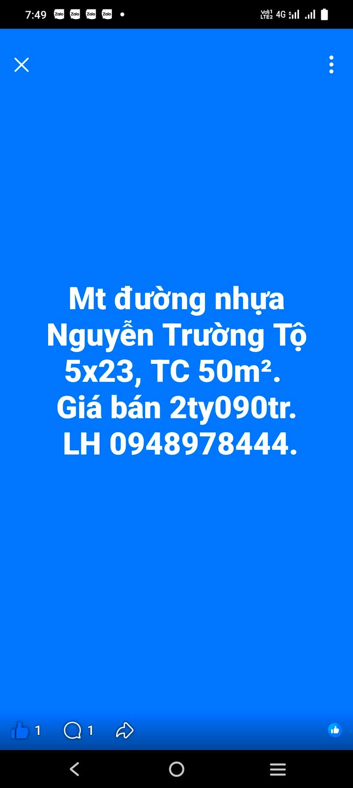 Nhà mặt tiền Nguyễn Trường Tộ Tuy Hòa 50m² 2,09 tỷ - KD