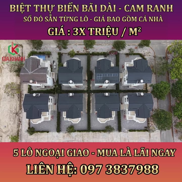 Townhouse Cam Ranh 300m² thỏa thuận - Vị trí đắc địa